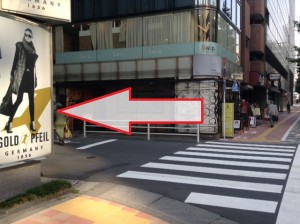 銀座さとう　昭和通り左折ポイント