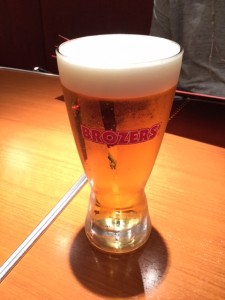 brozers　生ビール